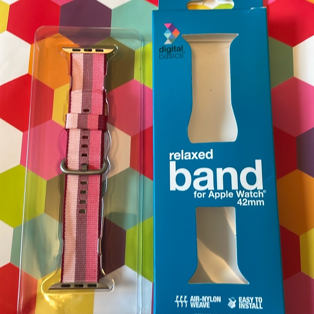 Digital Basic Iwatch Nylon strap pink